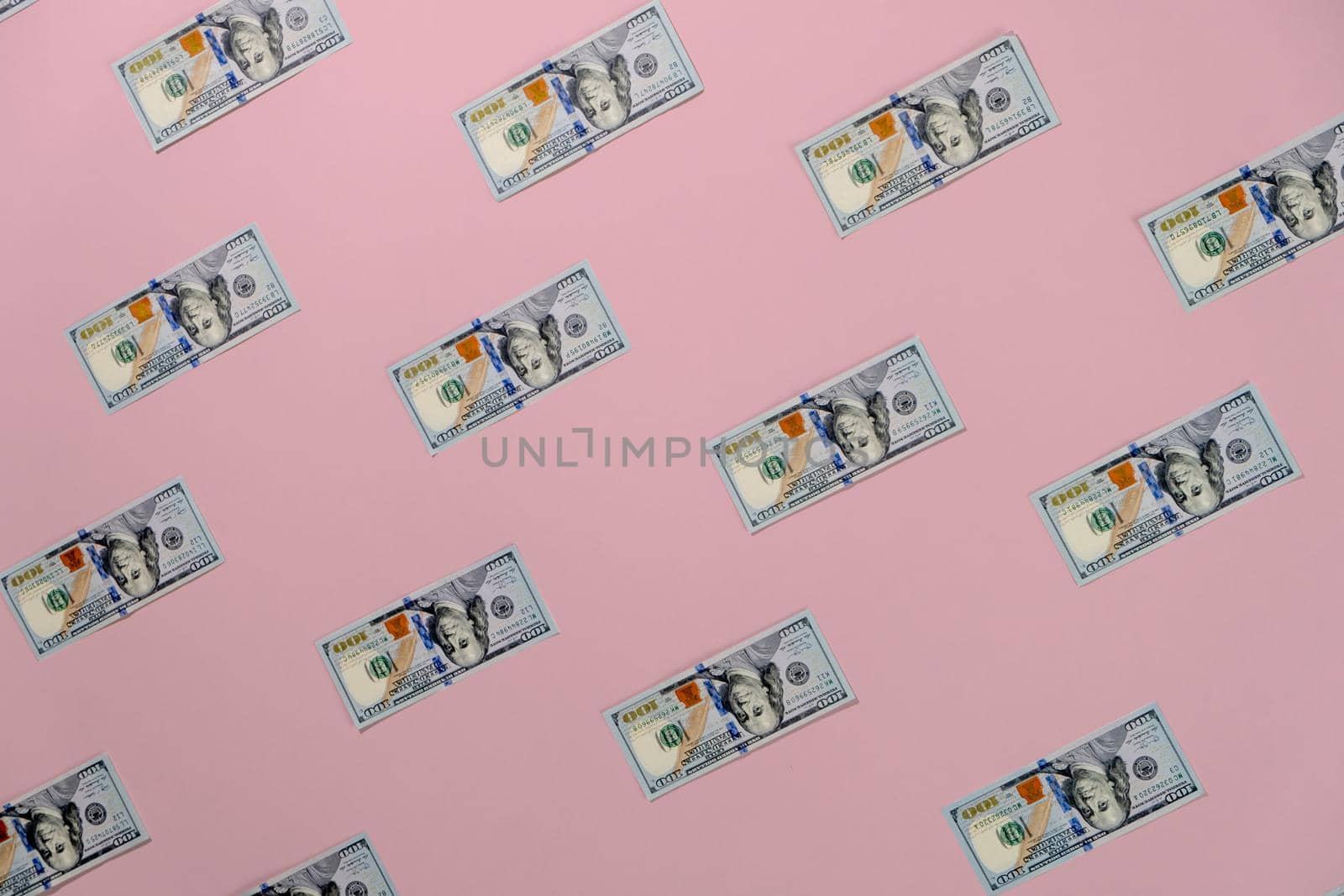 dollars background. Seamless pattern. dollar on the pink background. by igor010