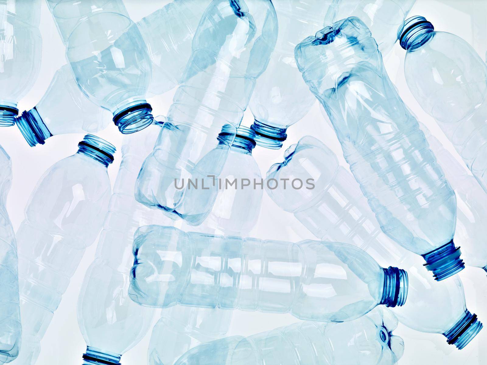 plastic bottle empty transparent recycling container water environment drink garbage beverage by Picsfive