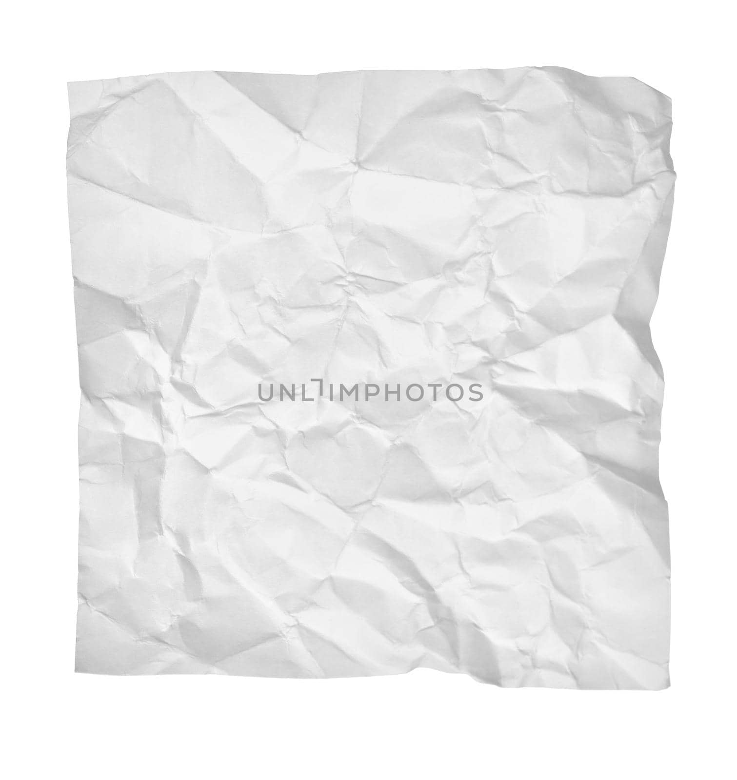 collection of white ripped pieces of paper on white background. each one is shot separately