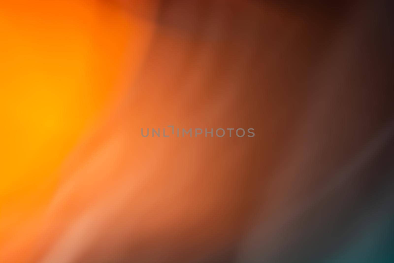 Abstraction of orange light in the dark. Smooth gradient. Horizontal banner background. Backdrop