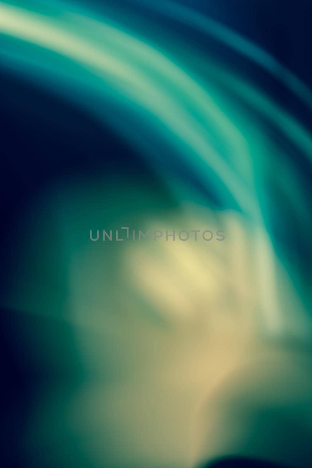 Abstract northern lights. Vertical background in blue turquoise shades. Backdrop