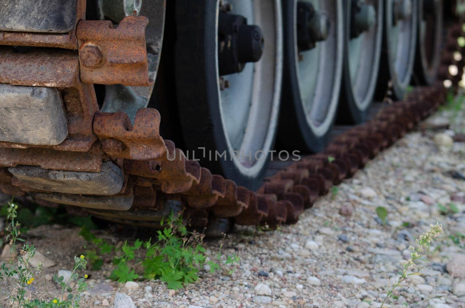 old abandoned armored vehicles of the second world war