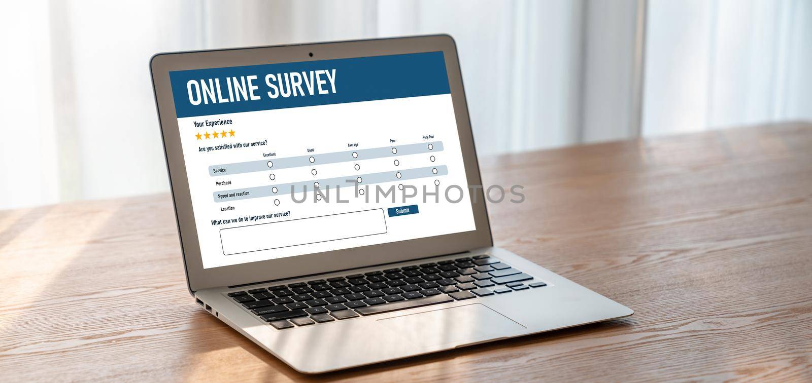 Online survey form for modish digital information collection by biancoblue