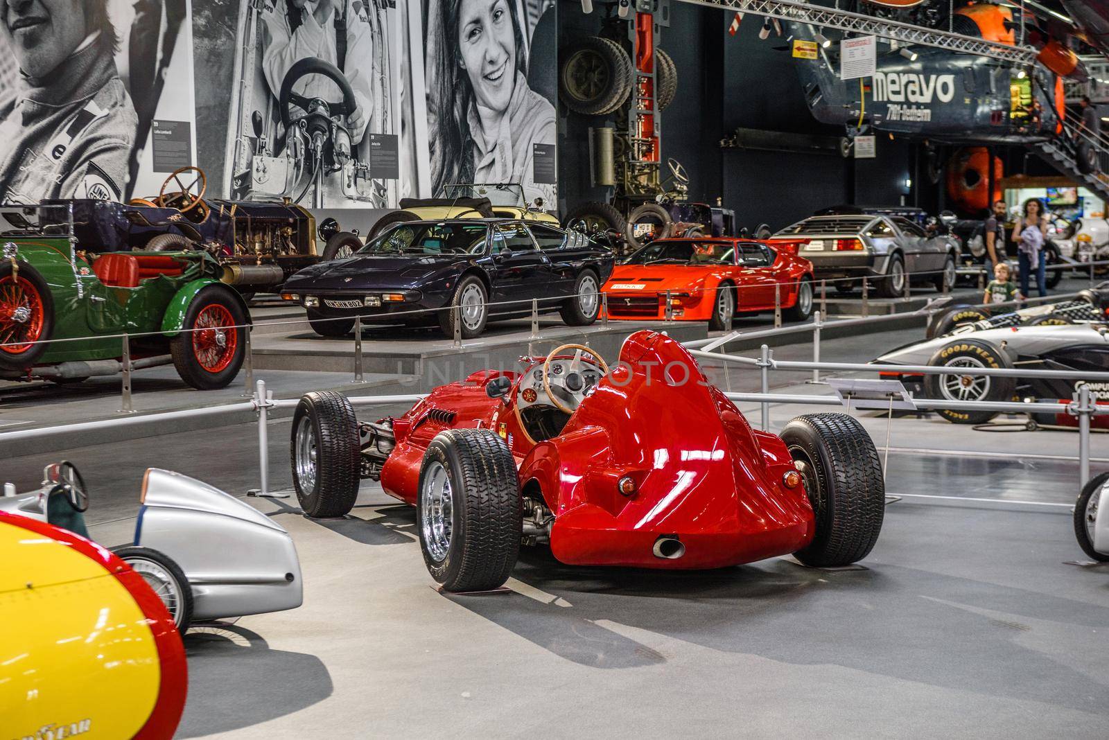 SINSHEIM, GERMANY - MAI 2022: red Hildegas Indy Special 1960 300ps racing car