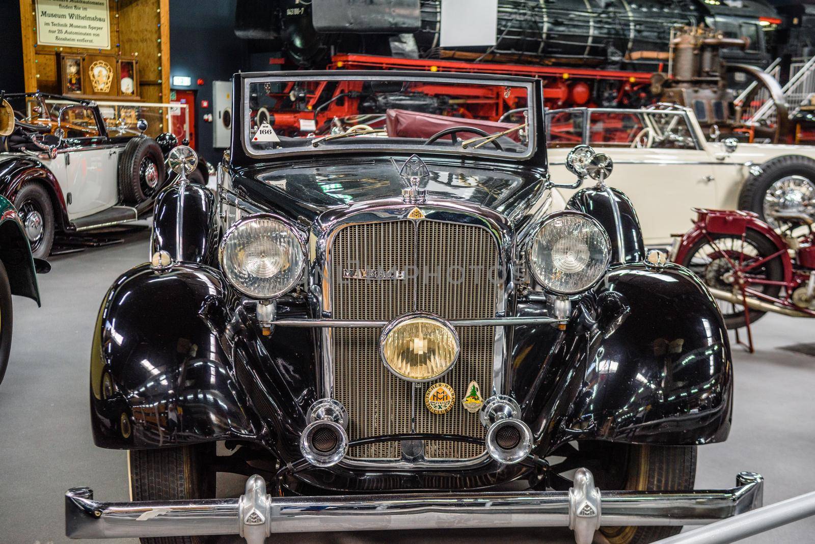 SINSHEIM, GERMANY - MAI 2022: black Mercedes-Benz 770 K 1940 cabrio by Eagle2308