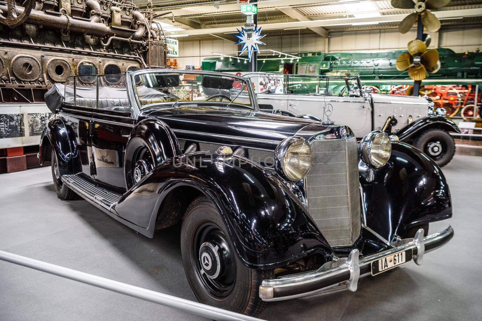 SINSHEIM, GERMANY - MAI 2022: black Mercedes-Benz 770 K 1940 cab by Eagle2308