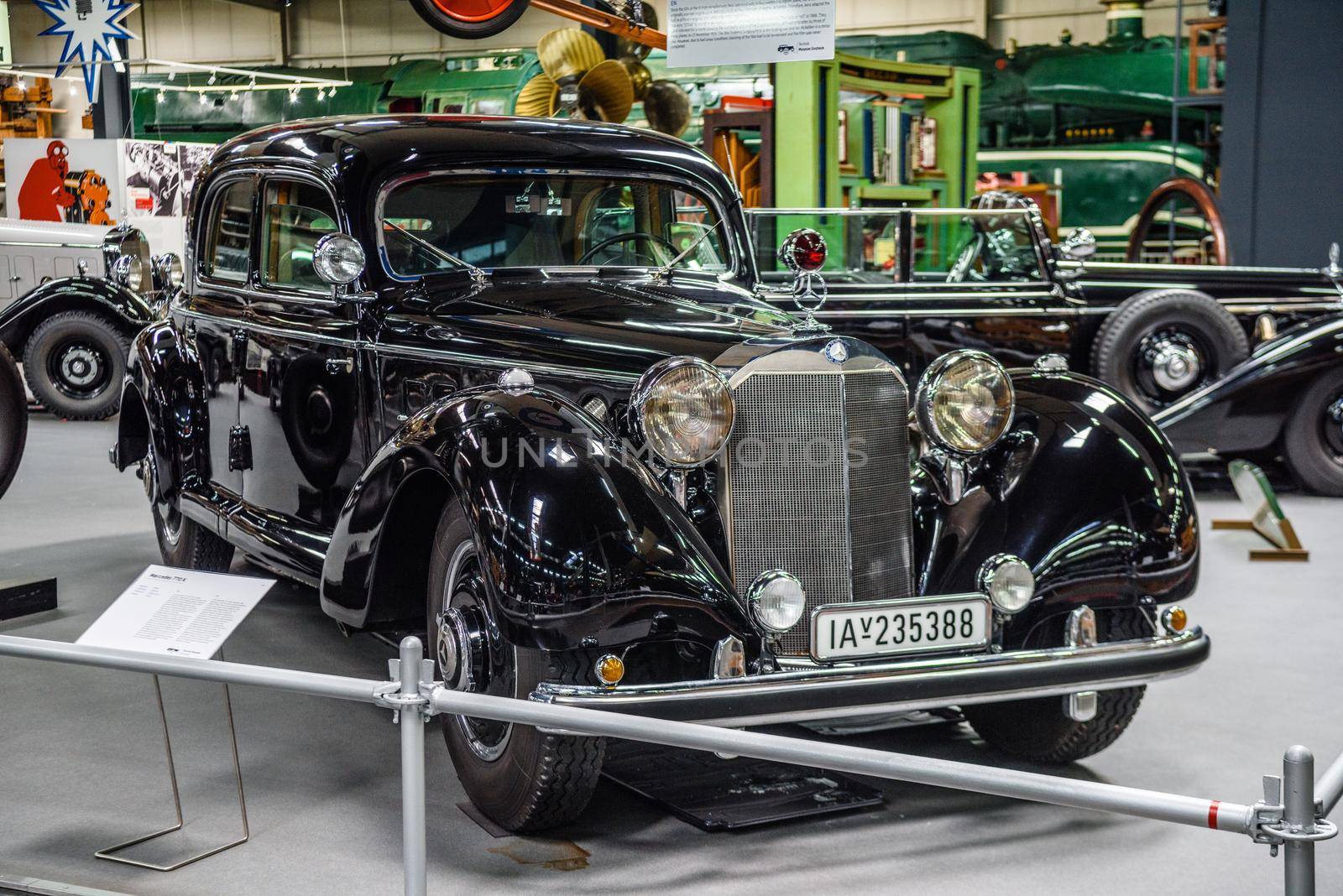 SINSHEIM, GERMANY - MAI 2022: black Mercedes-Benz 770 K 1940 cabrio by Eagle2308