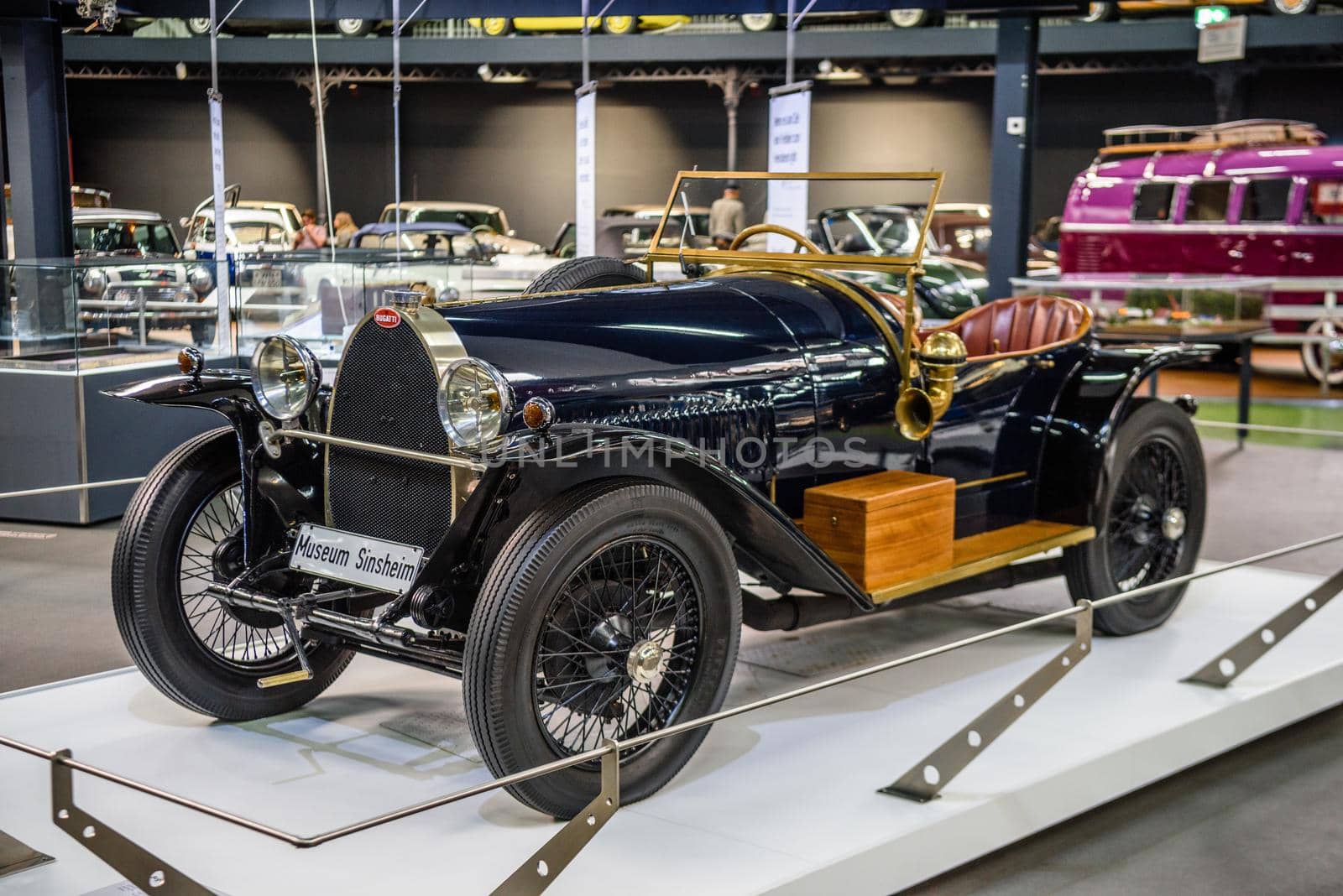 SINSHEIM, GERMANY - MAI 2022: black Bugatti Type 30 1926 by Eagle2308