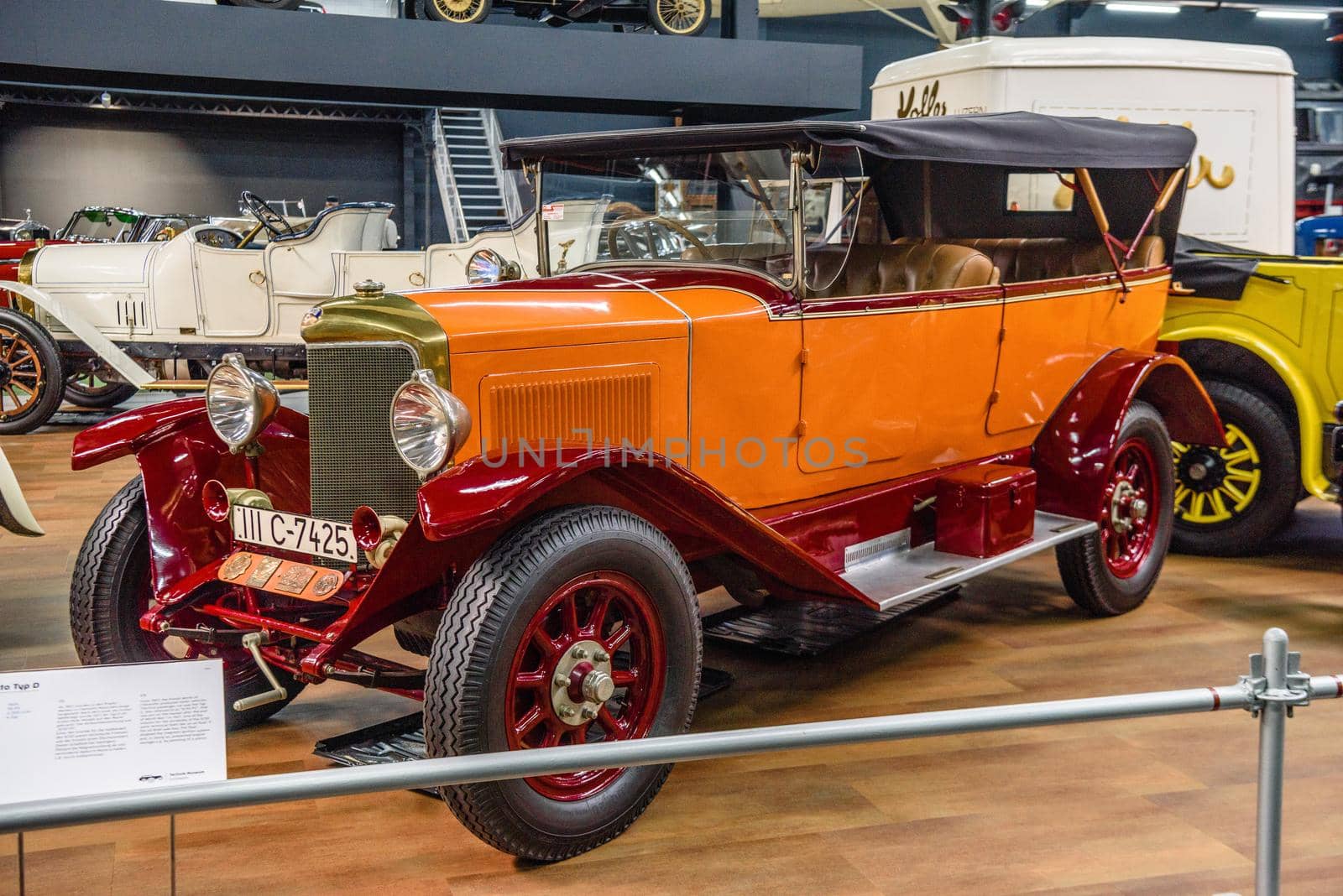 SINSHEIM, GERMANY - MAI 2022: orange Presto Type D 1924 30ps