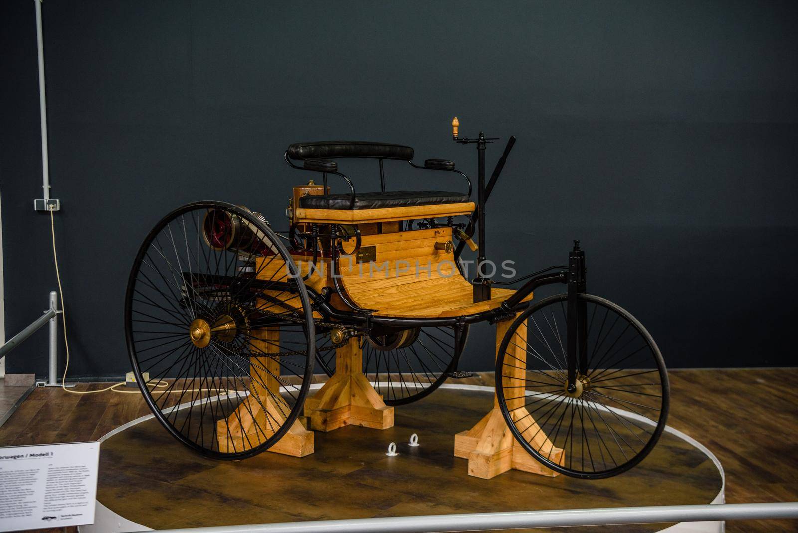 SINSHEIM, GERMANY - MAI 2022: Benz patent motor car Model 1 1886 by Eagle2308