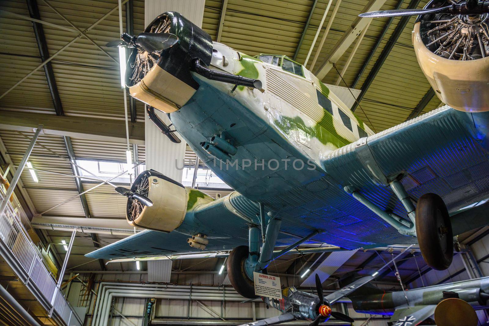SINSHEIM, GERMANY - MAI 2022: transport medium bomber aircraft Junkers JU 52 3m by Eagle2308
