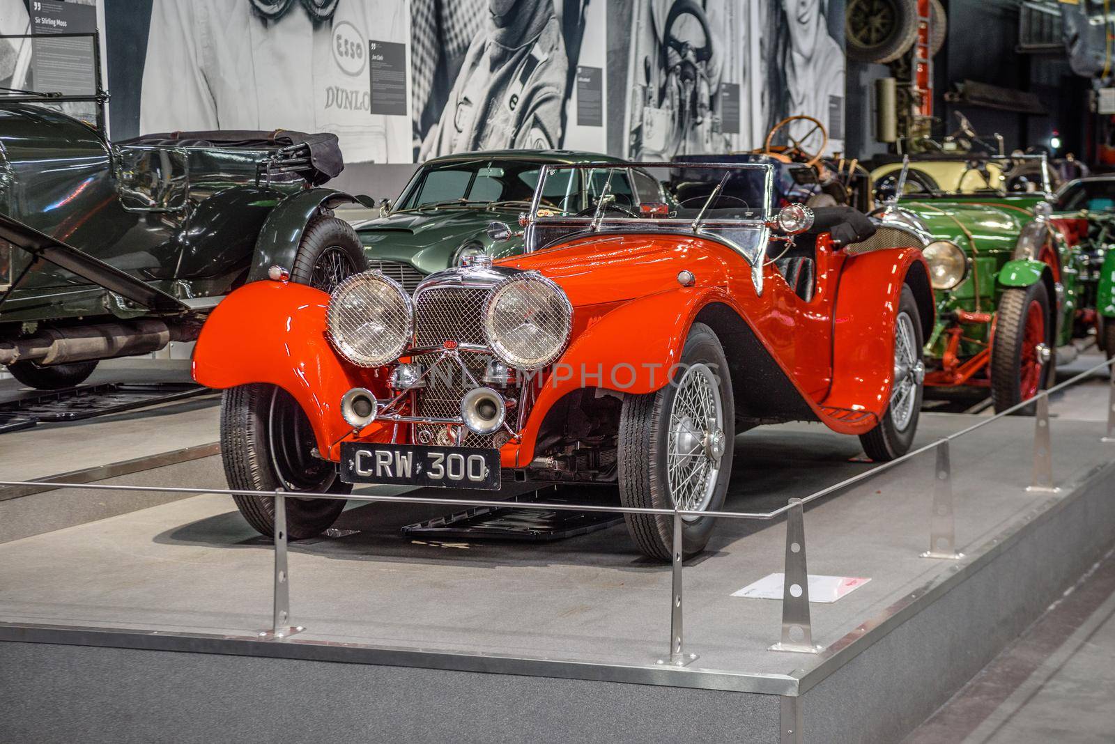 SINSHEIM, GERMANY - MAI 2022: red CRW 300 cabrio roadster.