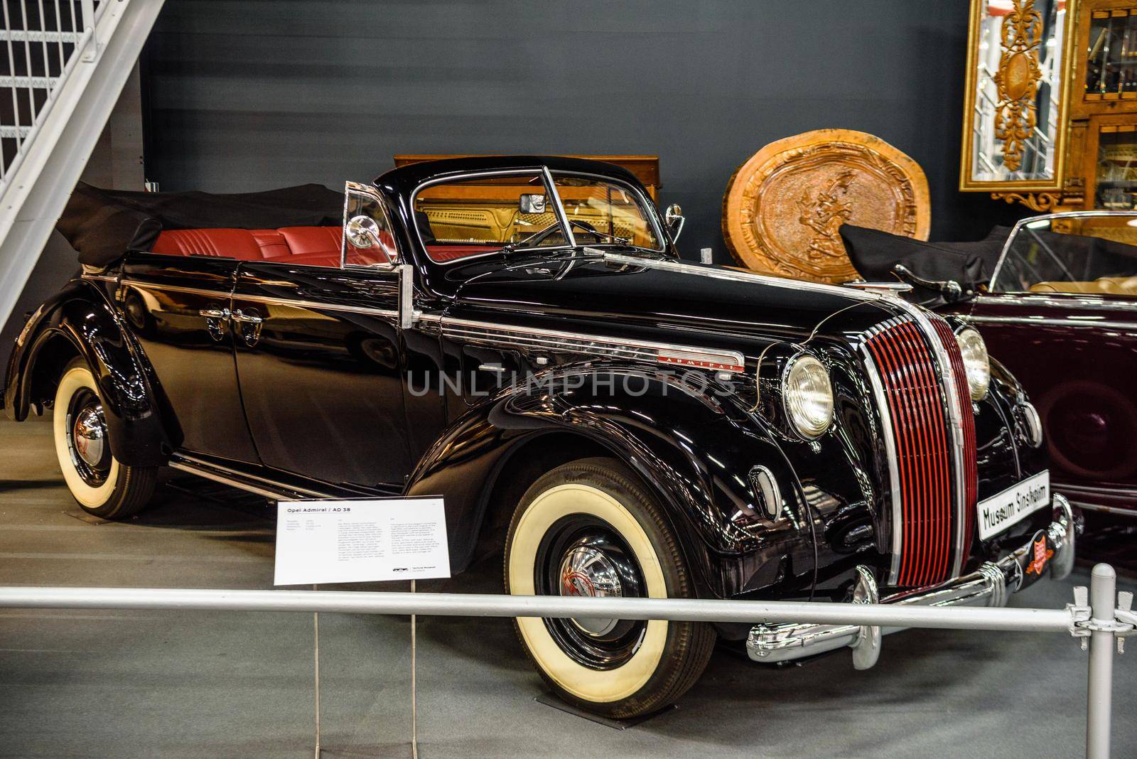 SINSHEIM, GERMANY - MAI 2022: black Opel Admiral AD 38 1939 by Eagle2308