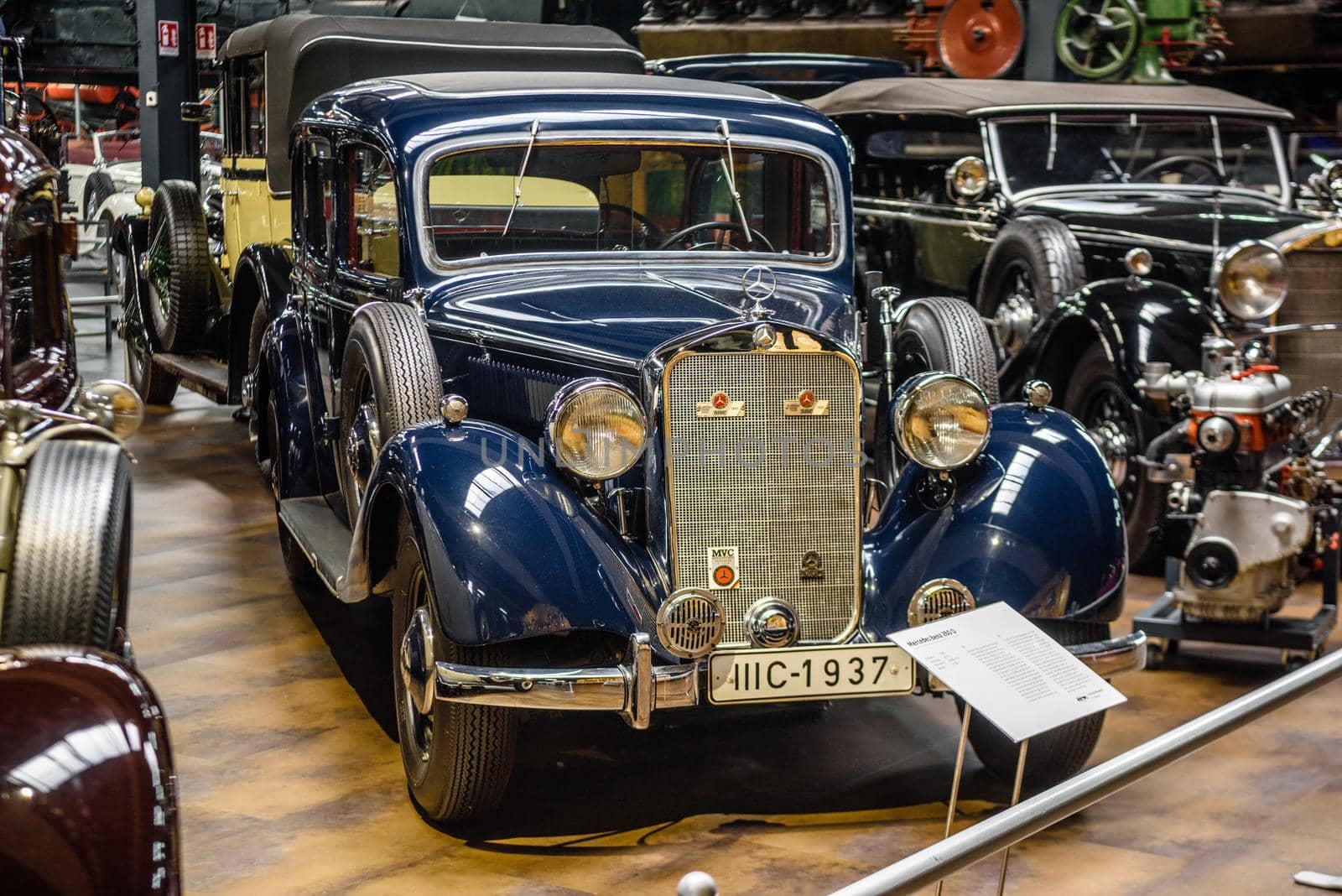 SINSHEIM, GERMANY - MAI 2022: dark blue Mercedes-Benz 260 D 1936 45ps