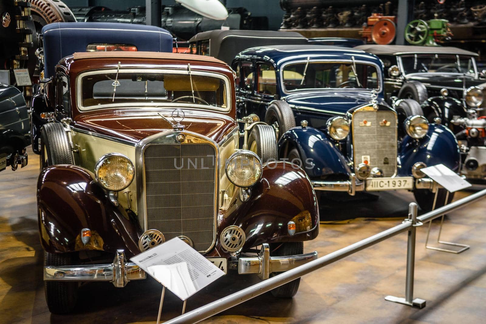 SINSHEIM, GERMANY - MAI 2022: beige brown Mercedes-Benz 230 1938 by Eagle2308