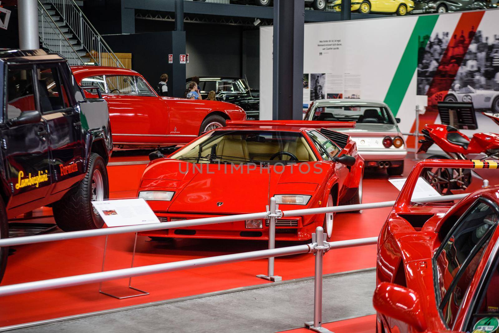 SINSHEIM, GERMANY - MAI 2022: red Lamborghini Countach LP 500 S sports car by Eagle2308