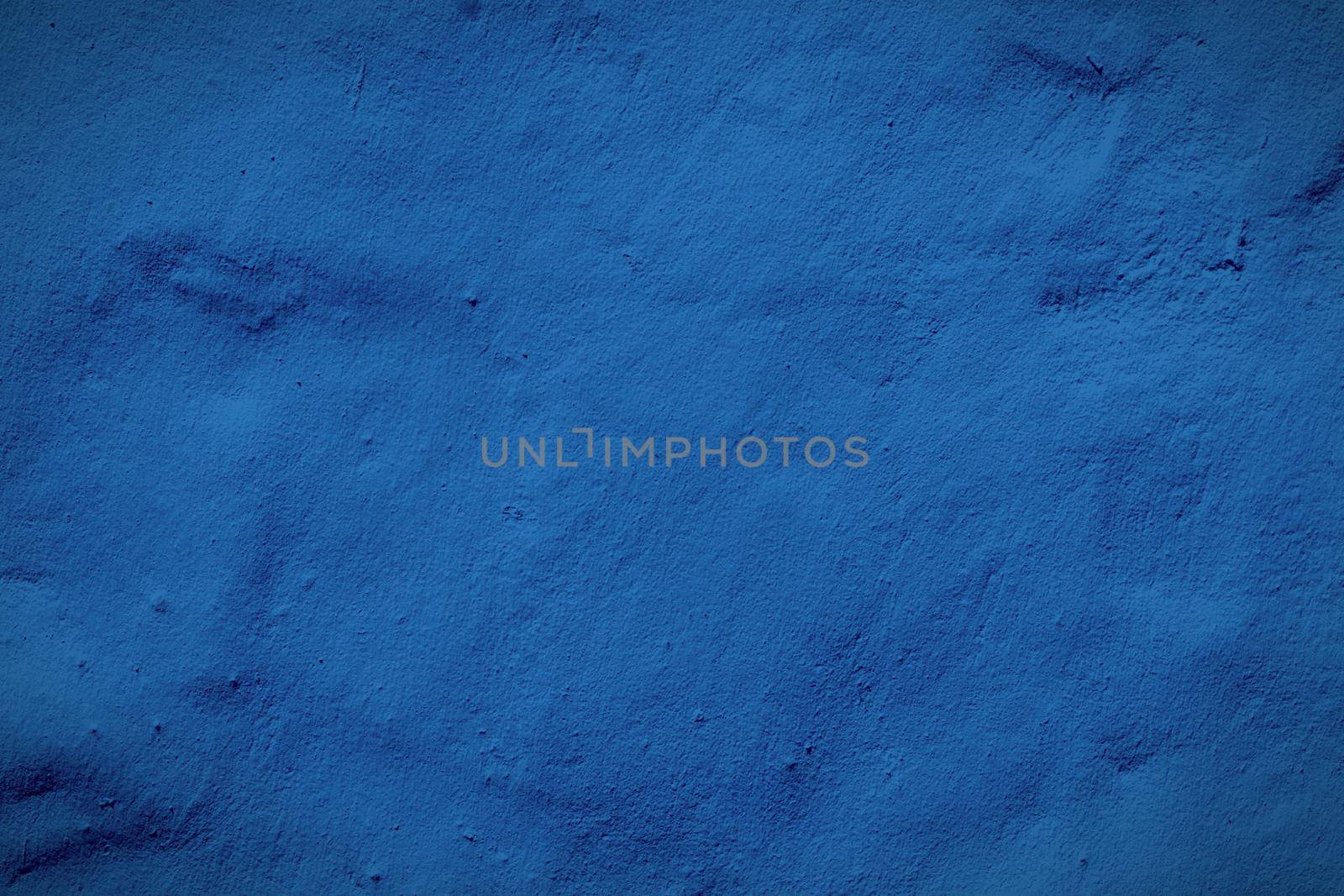 Blue concrete or cement material in abstract wall background texture. by kaisorn
