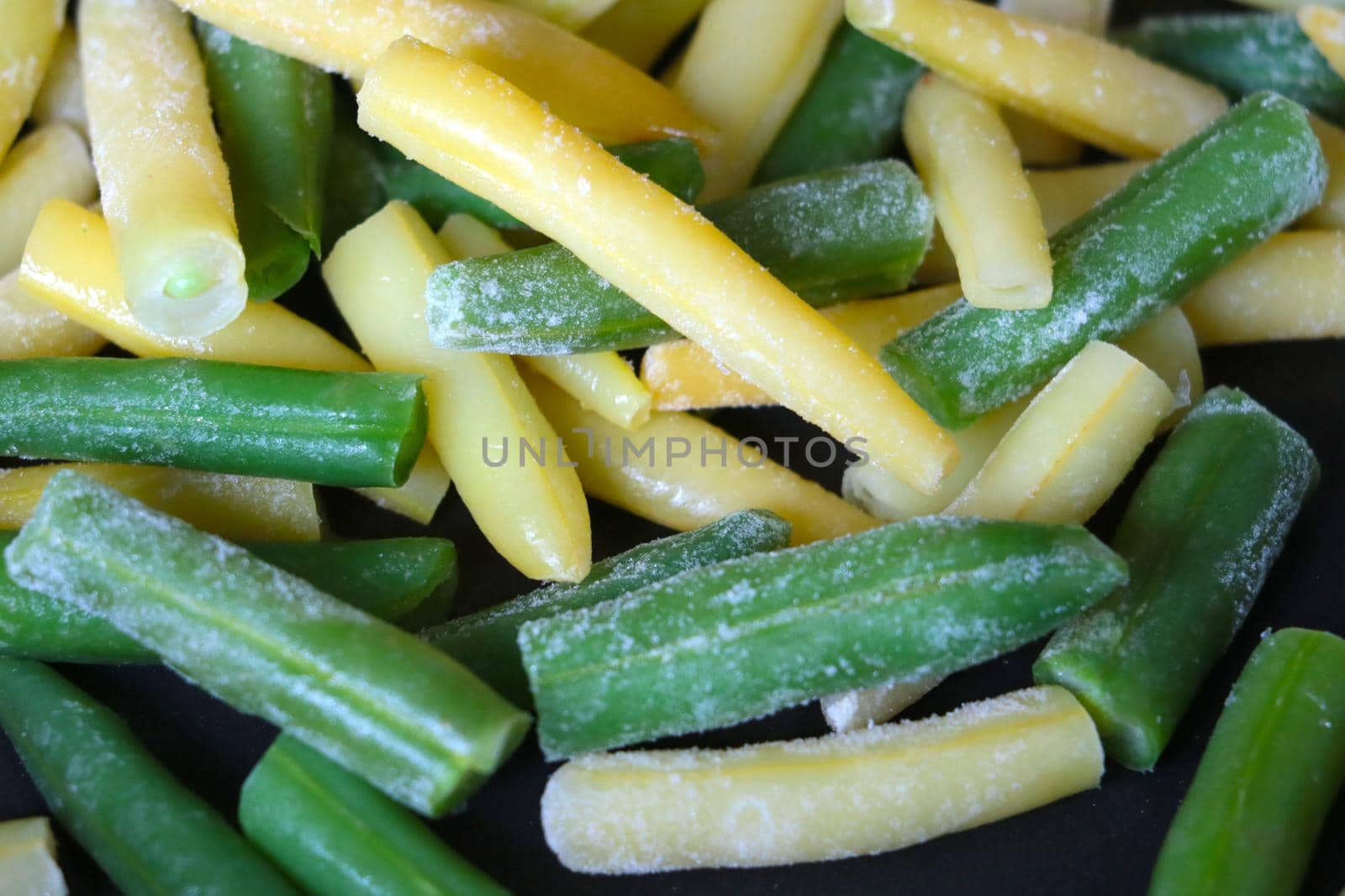 Yellow green beans. Healthy vegetables, healthy eating