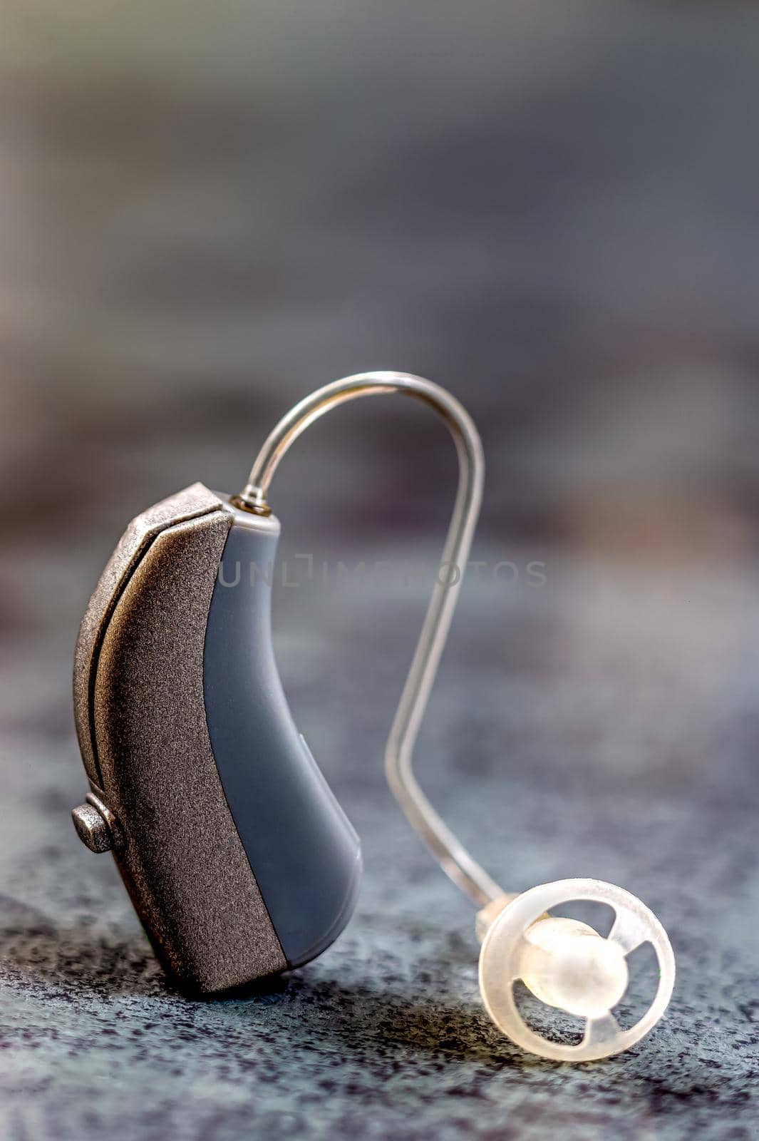Hearing-auditory earpiece hole close up by JPC-PROD