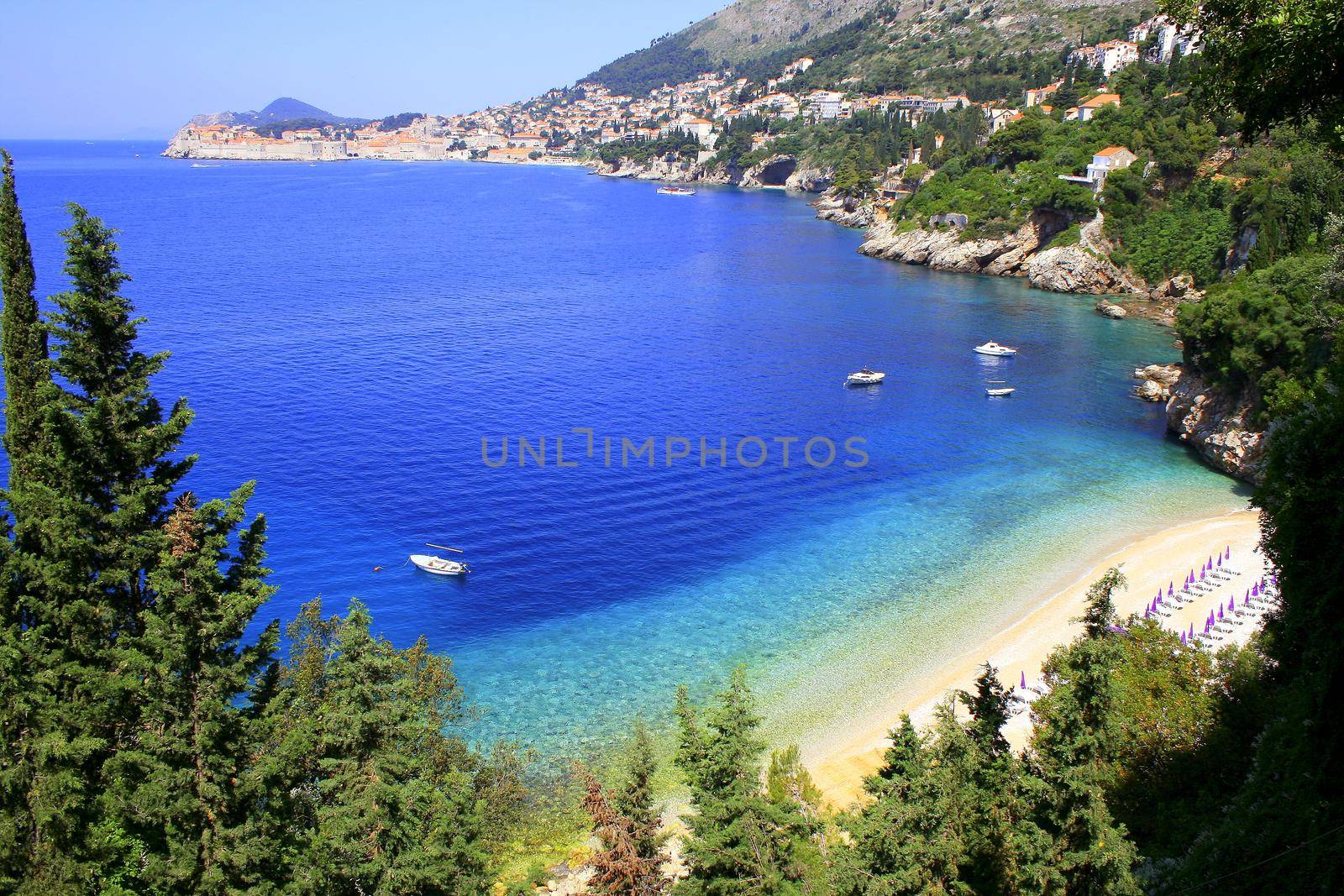 Idyllic Croatia turquoise Adriatic beach Dalmatia, Croatia