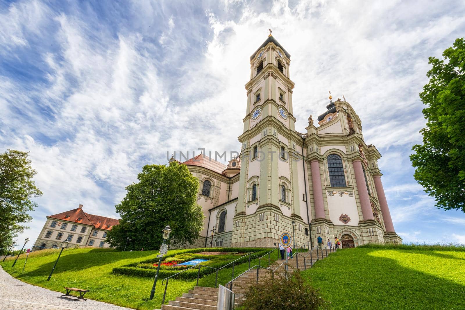 OTTOBEUREN, BAVARIA, GERMANY, JUNE 08, 2022: Basilica St. Alexander and St. Theodor in Ottobeuren by EdVal