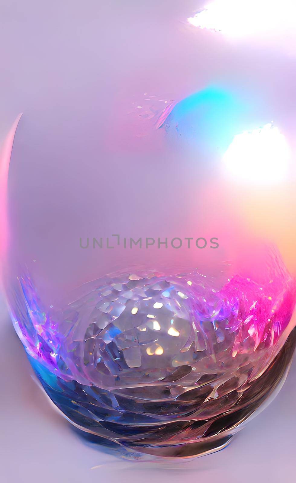 crystal balls and multicolor abstract background by yilmazsavaskandag