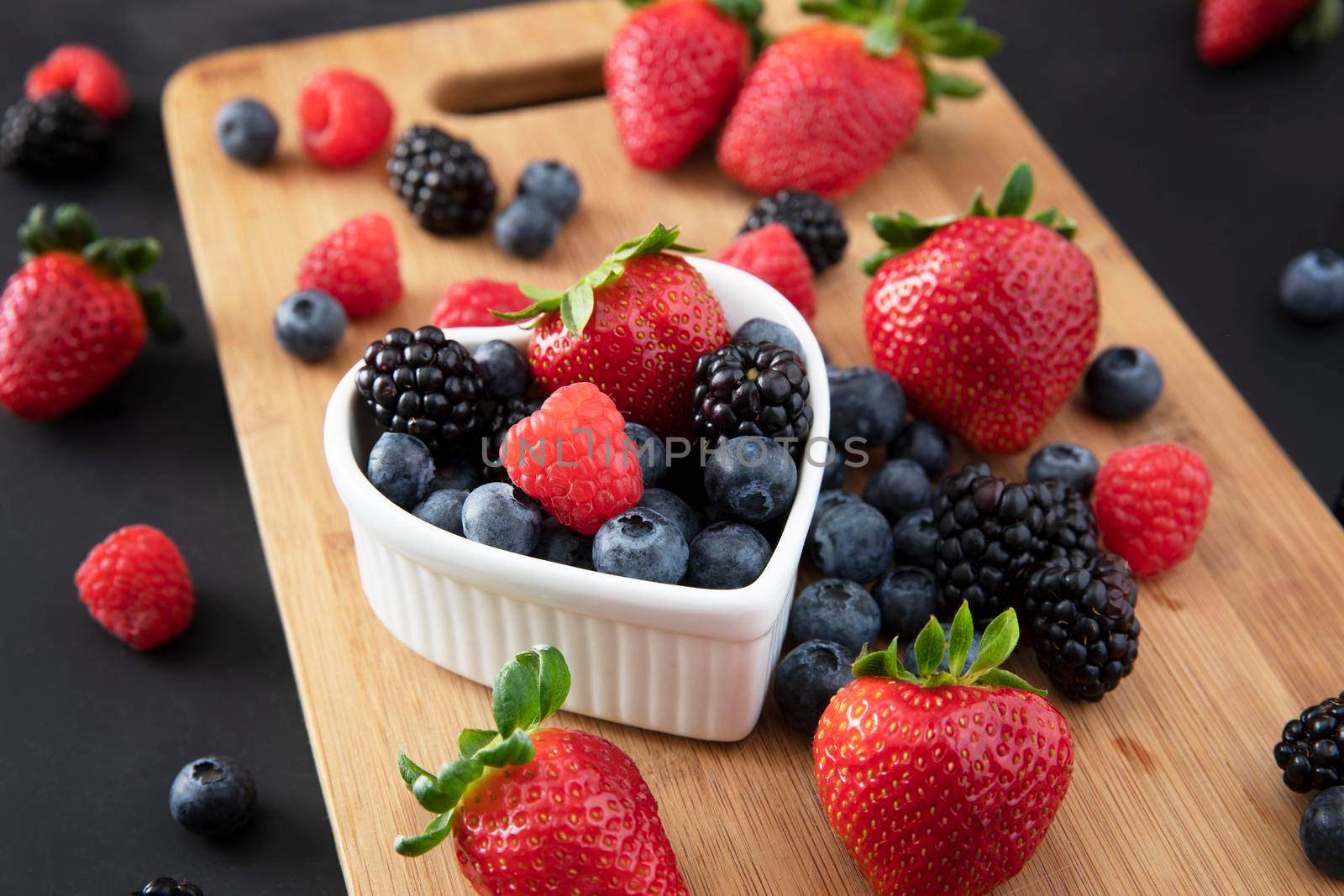 Heart Healthy Fresh Berries by charlotteLake