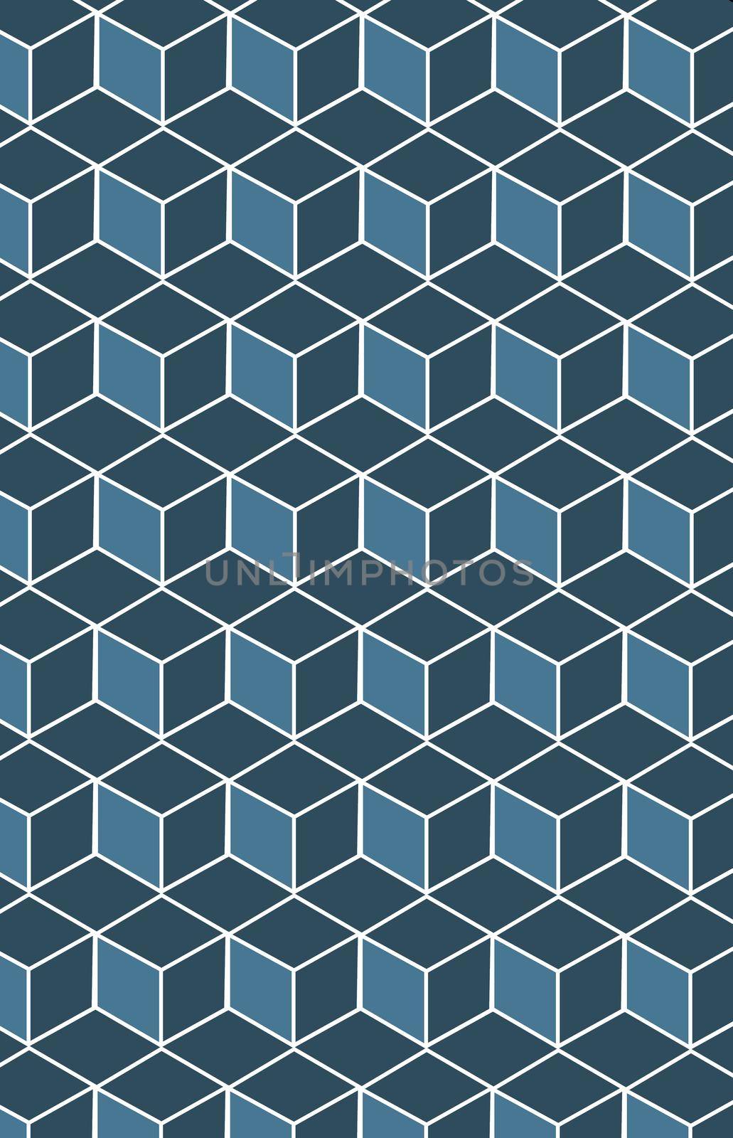 Pattern with geometric cube pattern. by nazarovsergey