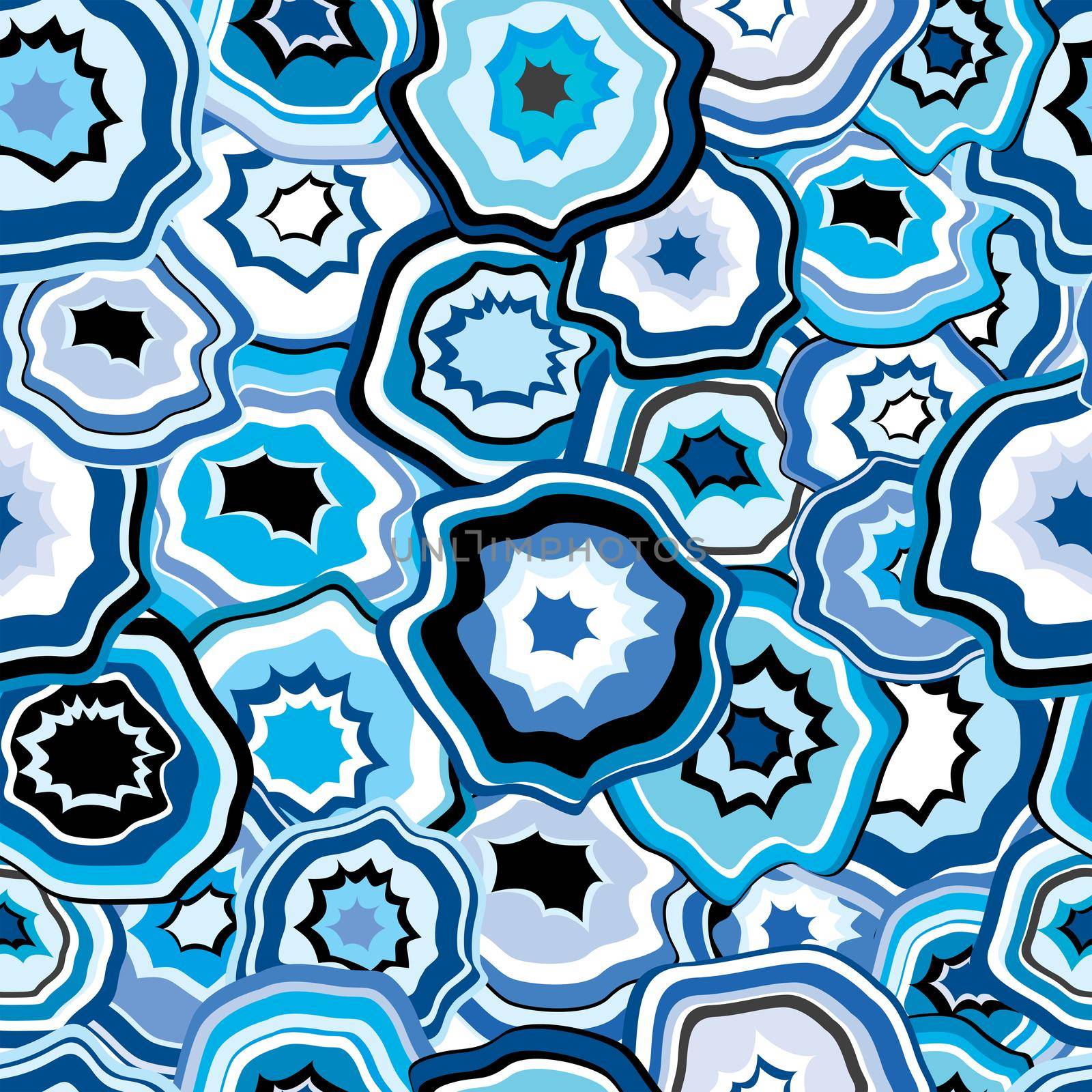 Blue agate stones texture seamless background