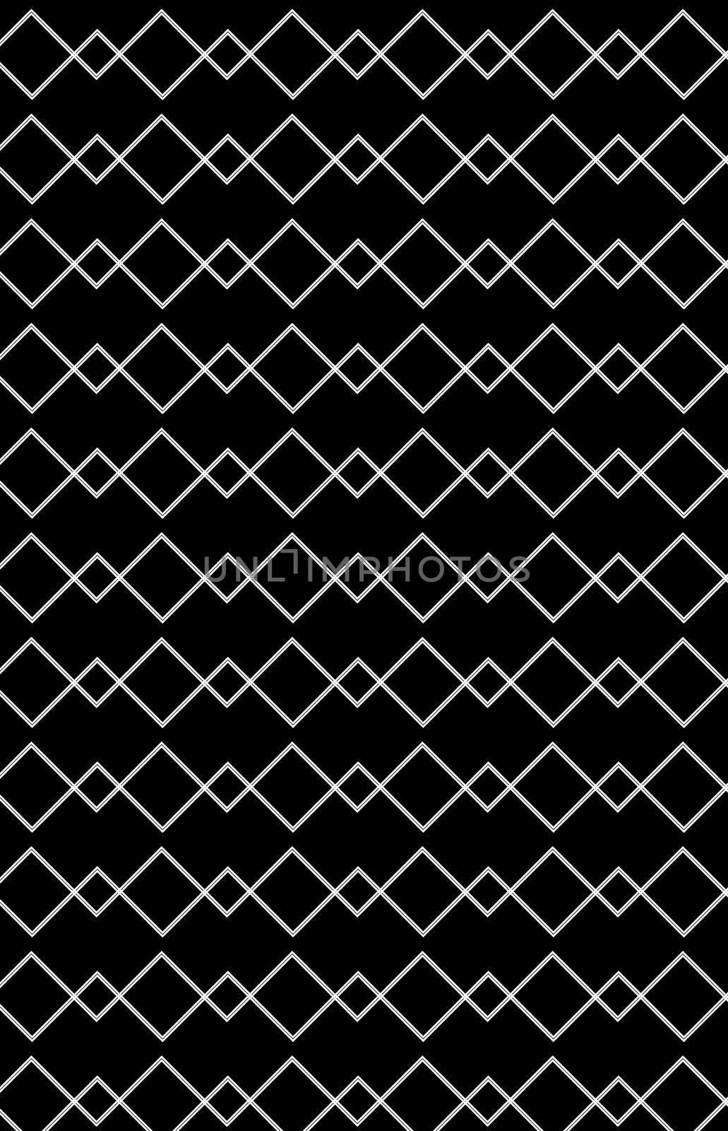 Pattern in zigzag with line black and white. Art. Background. Illustration.