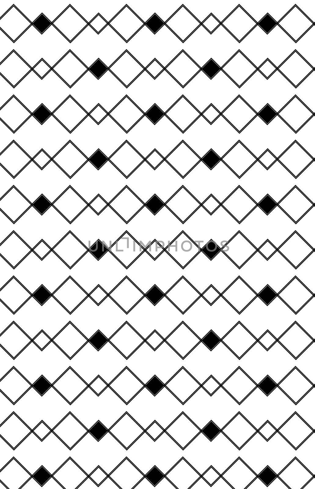 Pattern in zigzag with line black and white. Art. Background. Illustration.