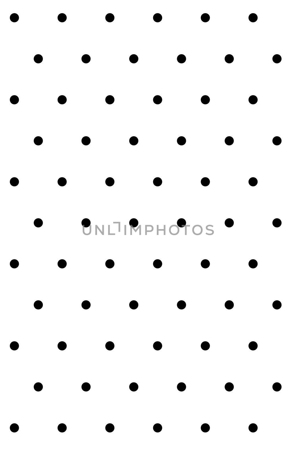 Seamless monochrome pattern with polka dots. Black and white decorative element. by nazarovsergey