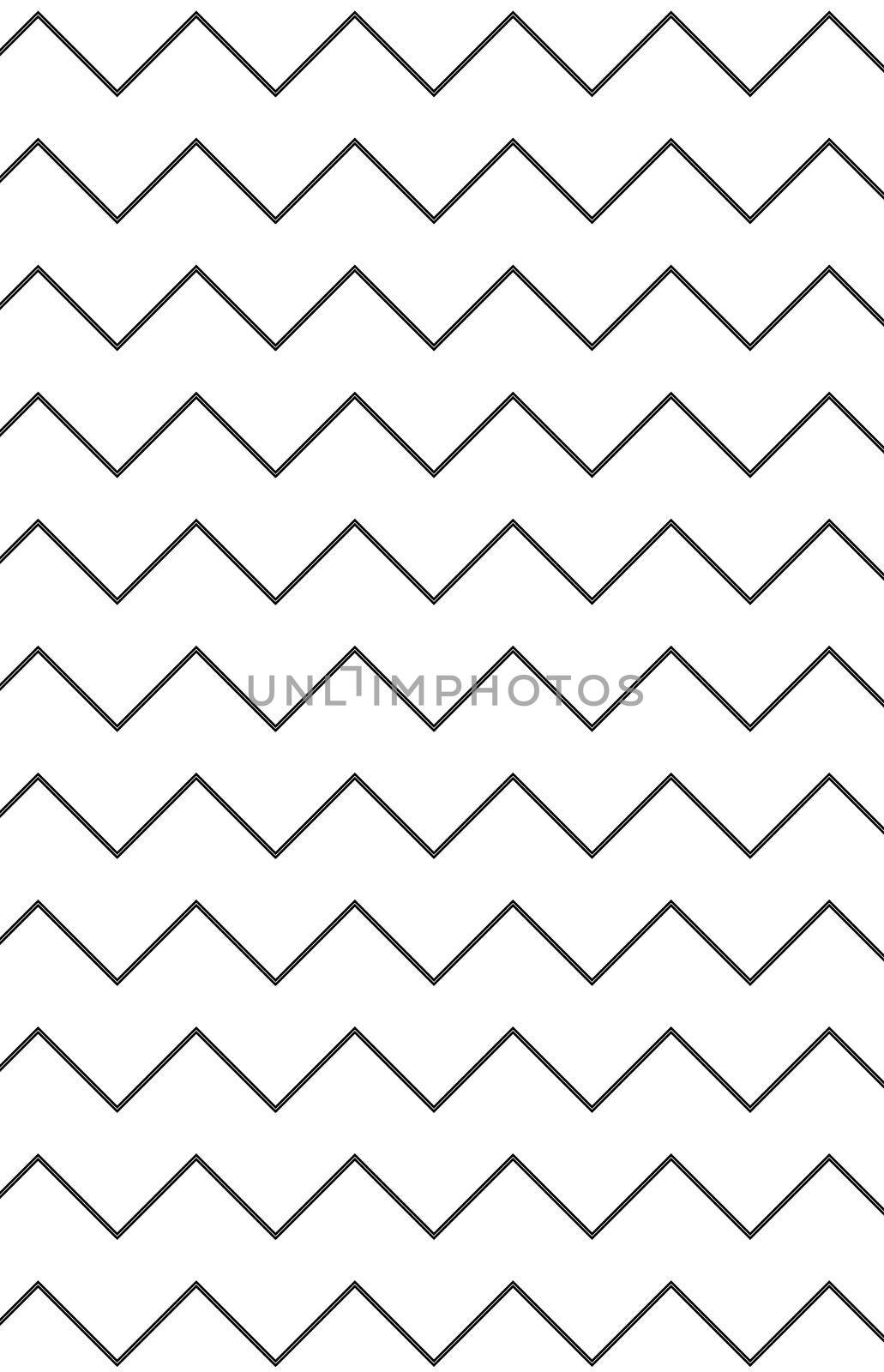 Zigzag pattern background. Colors black and white