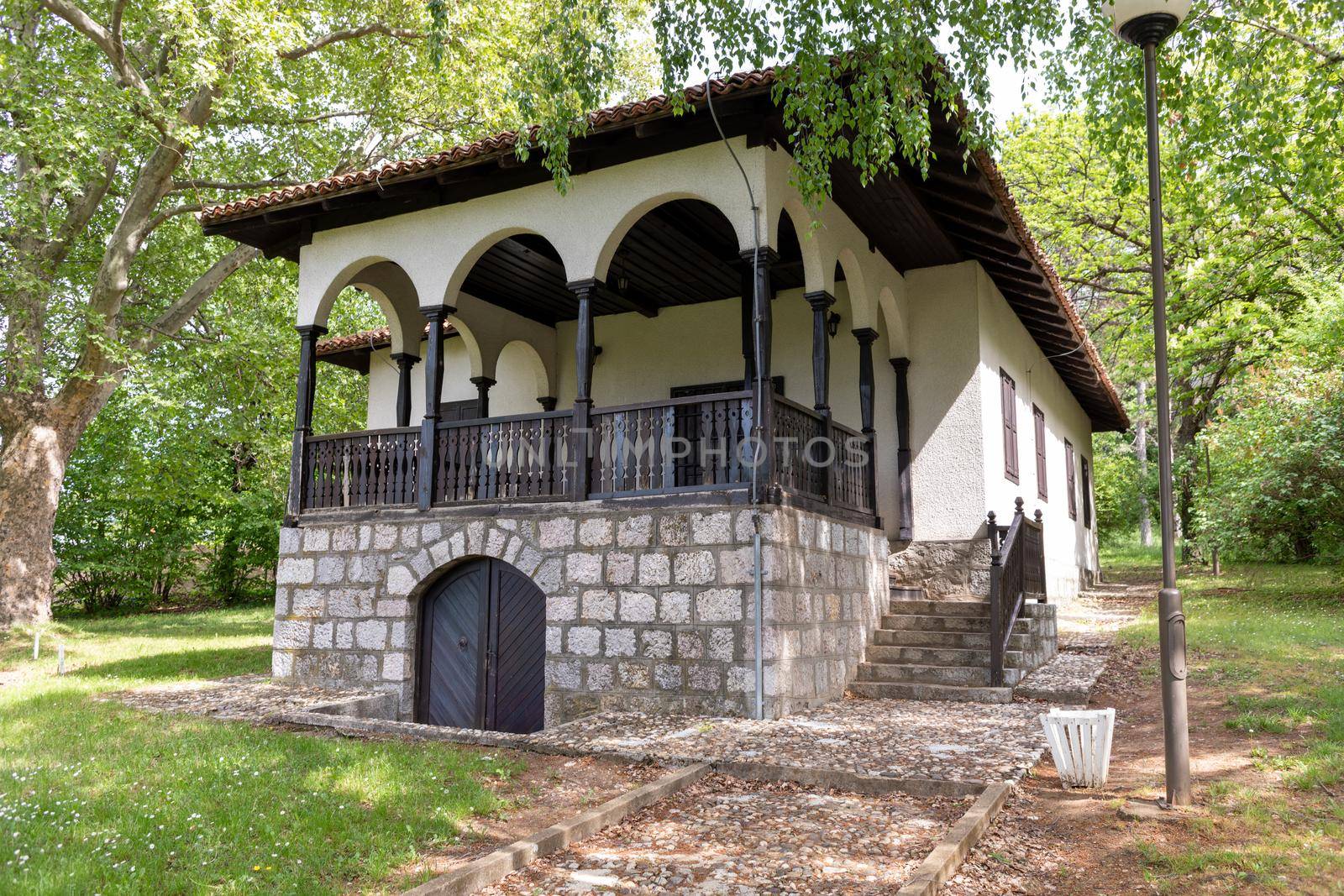 A winegrower's house in the traditional Sumadija architectural style, park in Oplenac, Topola, Sumadija, Serbia, Europe