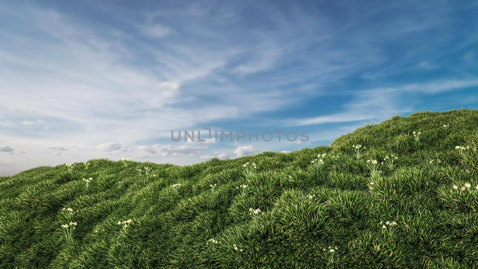 Mountain With Blue Sky Background