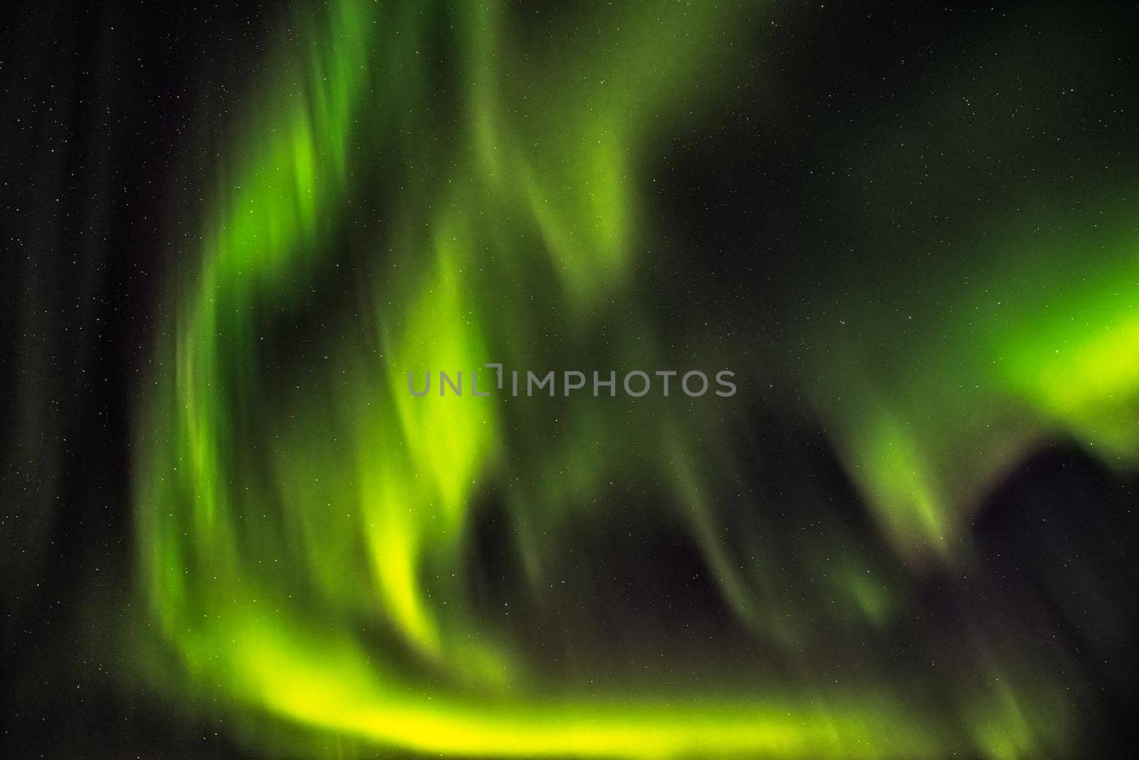 Northern lights on the night sky of Iceland