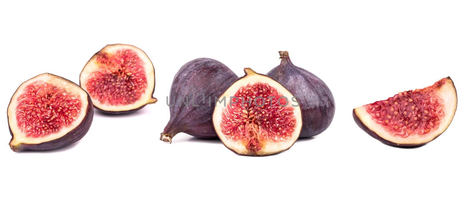 Fresh figs isolated set by andregric