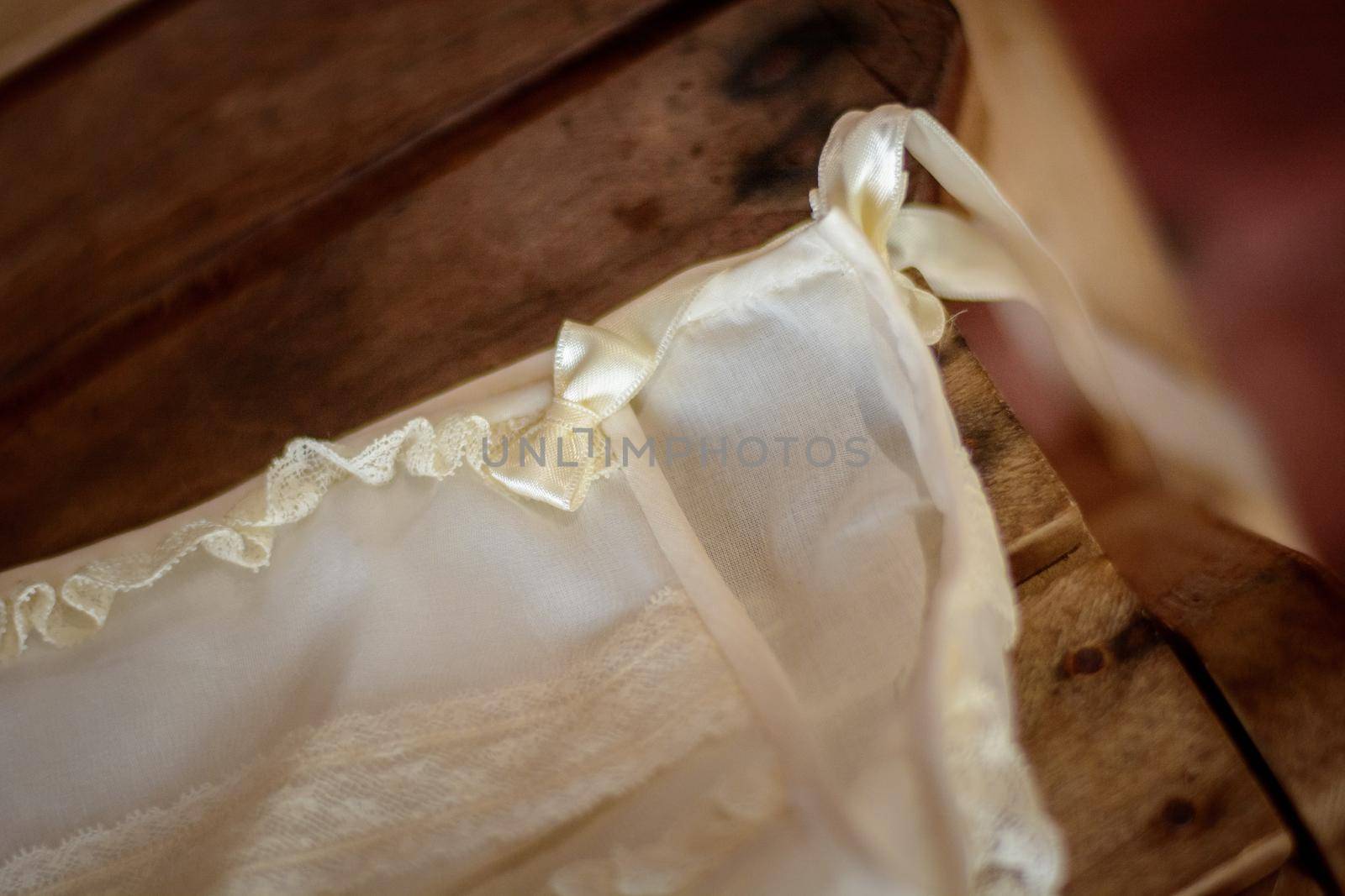 Baby dress with bonnet for baptism in Mexico. by Kai_Grim