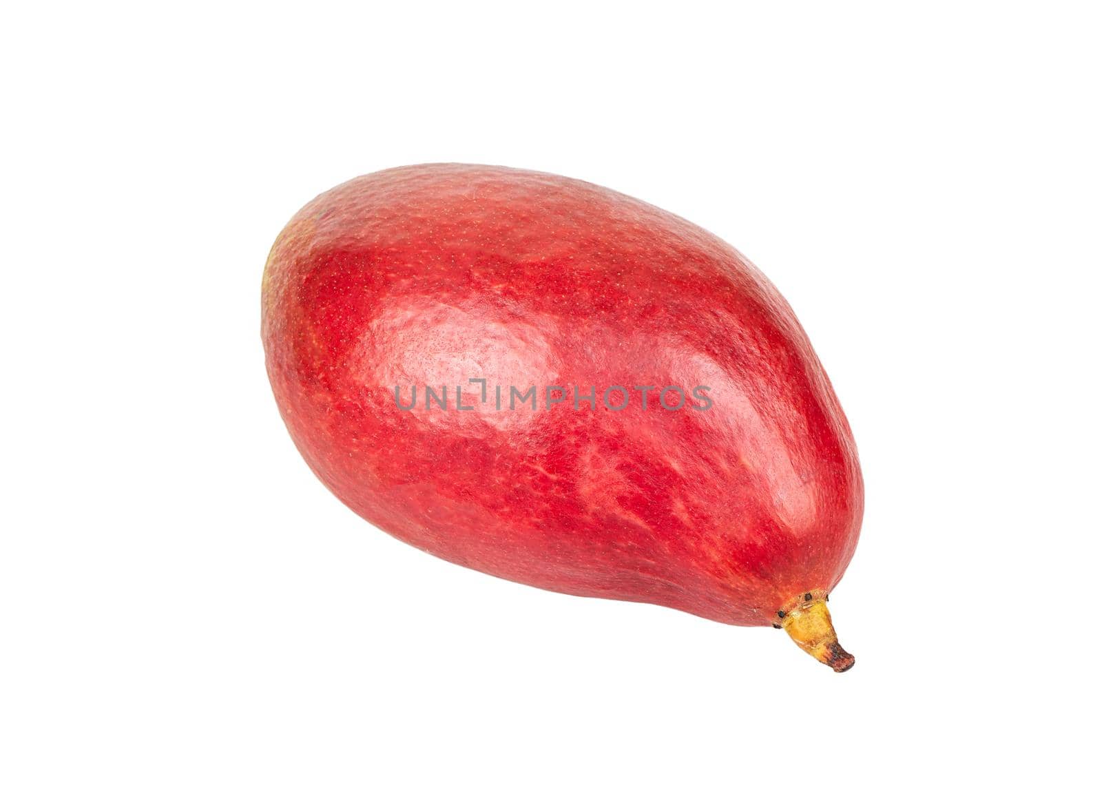 Delicious red mango fruit isolated on white background