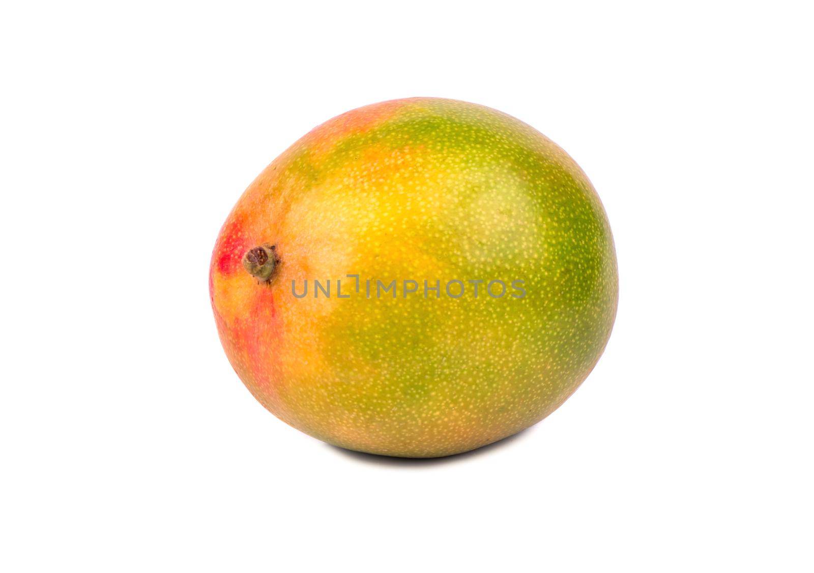 Fresh tropical fruit mango isolated on white background