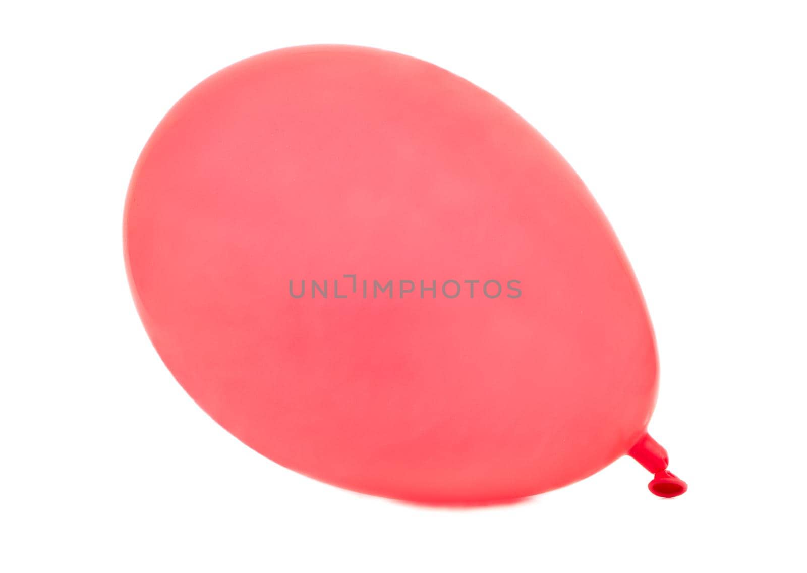 Beautiful red balloon isolated on white background