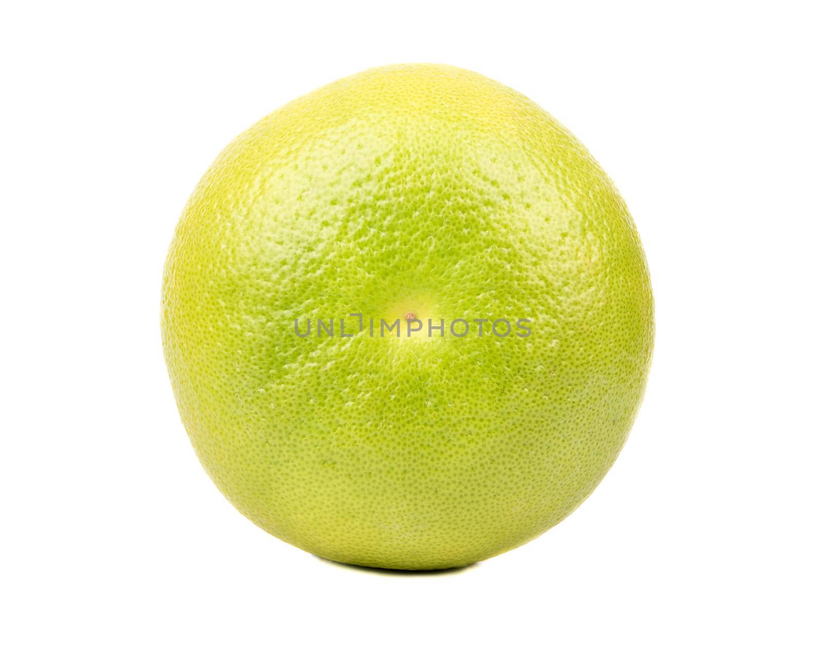 Green Sweetie Oroblanco fruit isolated on white background