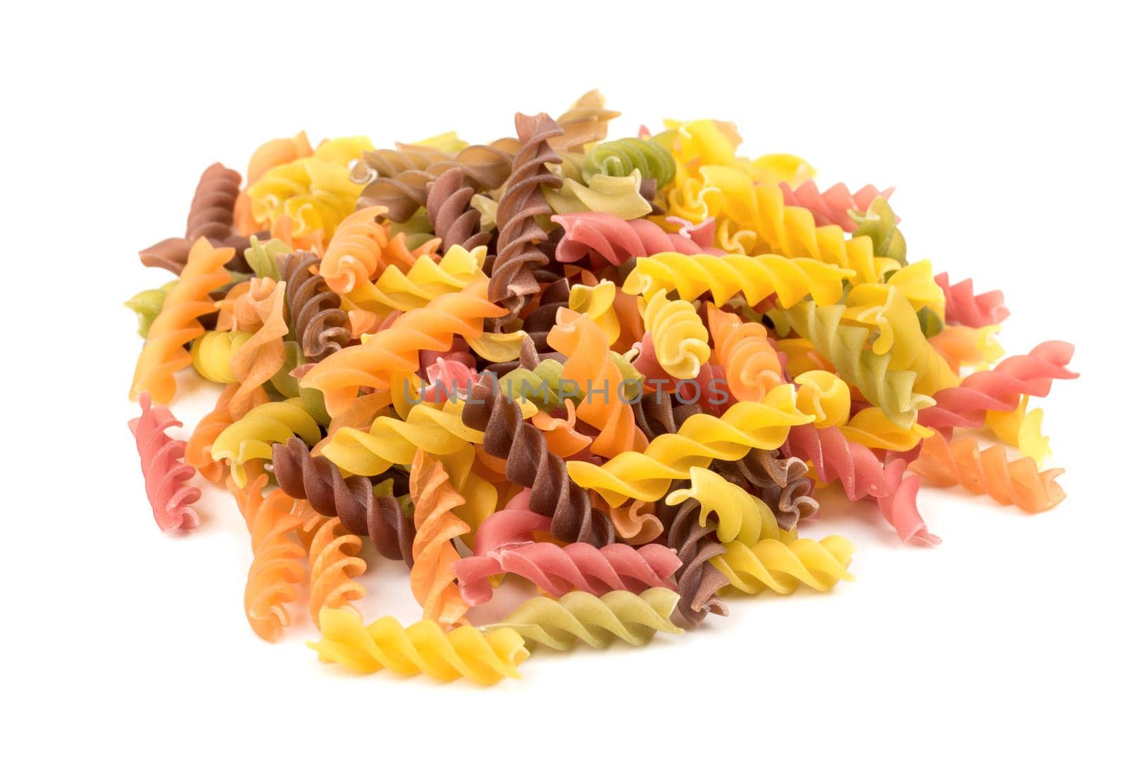 Colorful fusilli pasta by andregric