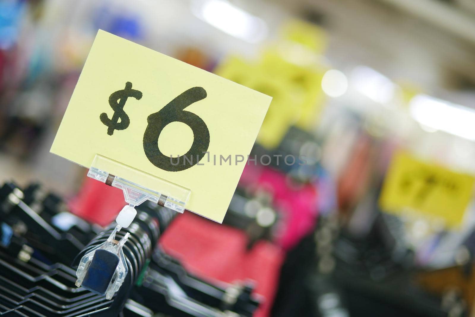 Close up of sale sign in a closing store