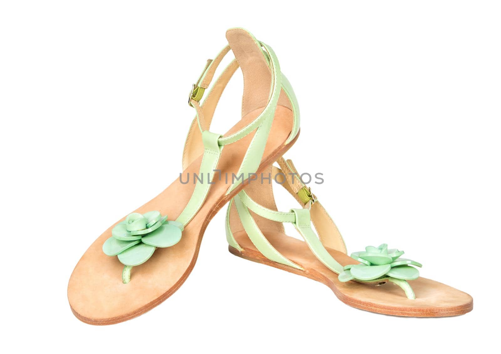 Green womens sandals by andregric