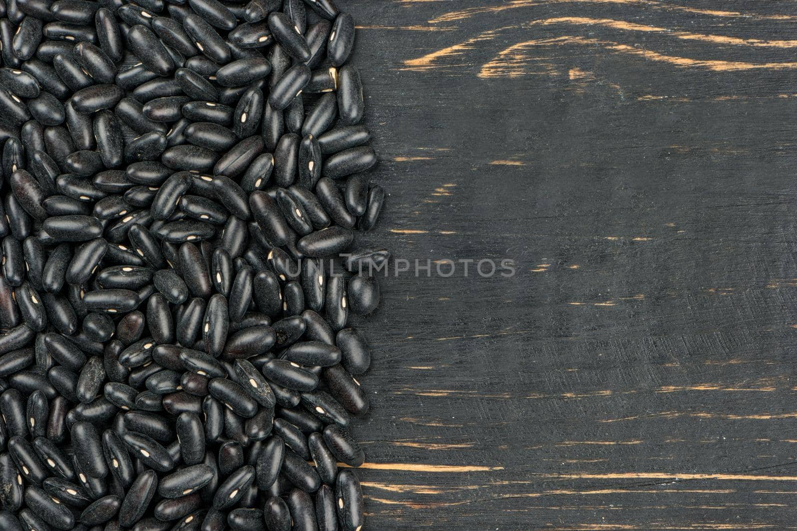 Raw black beans by andregric