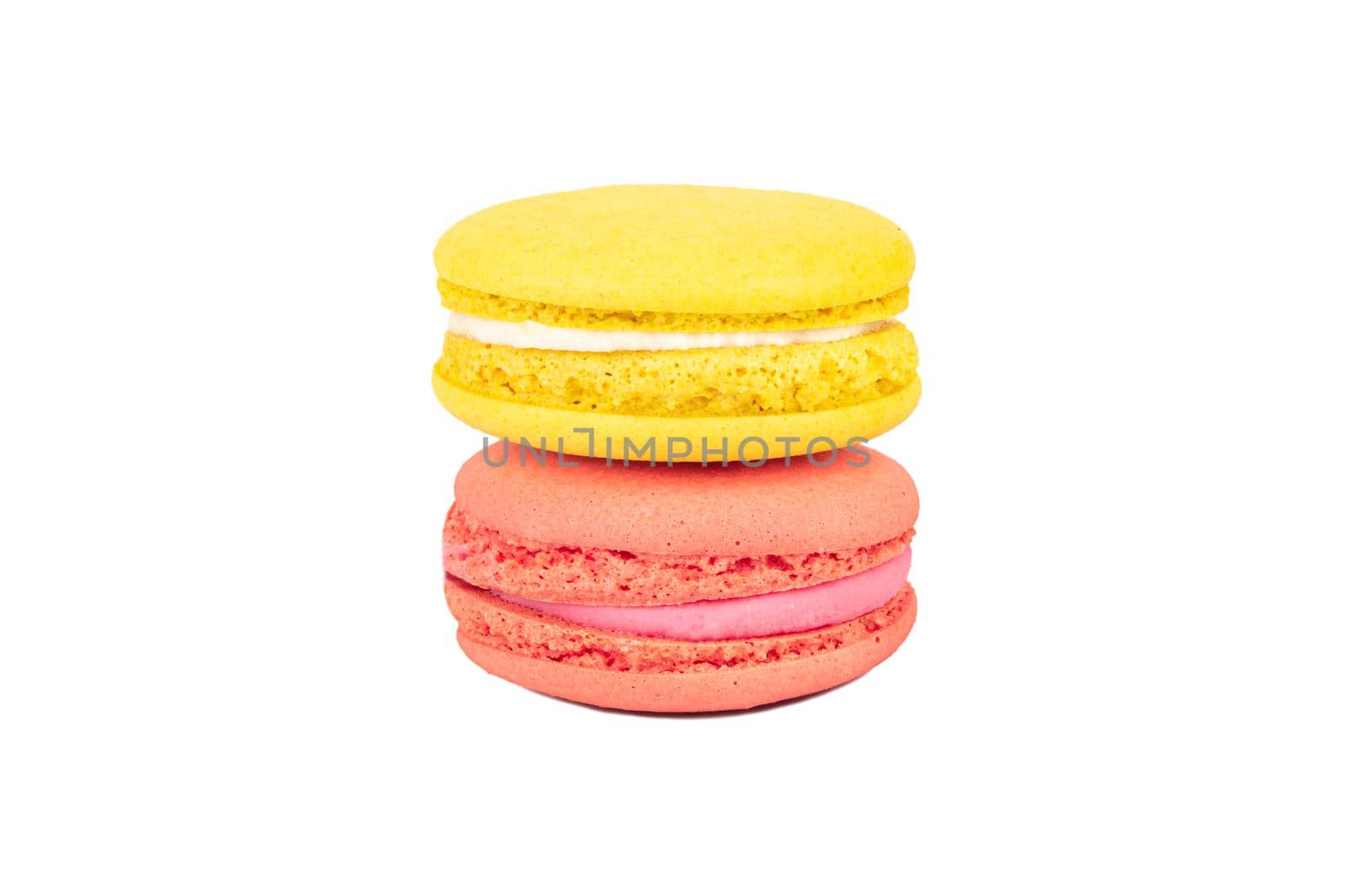 Pink and yellow macaroons by andregric