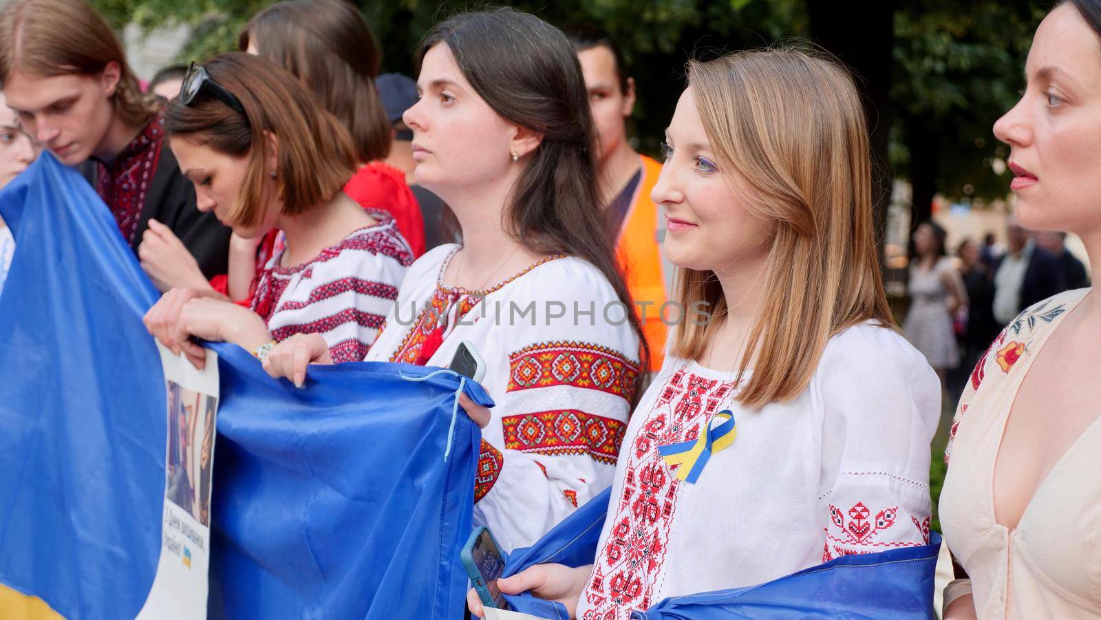 Rally of Ukrainians against the war in Ukraine by OksanaFedorchuk