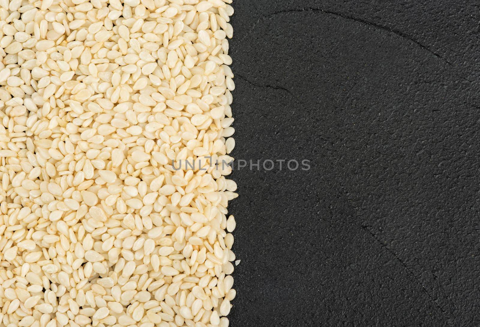 White sesame seeds by andregric