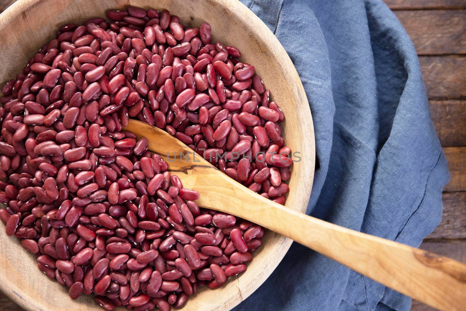 Dried Kidney Beans in Bowl by charlotteLake